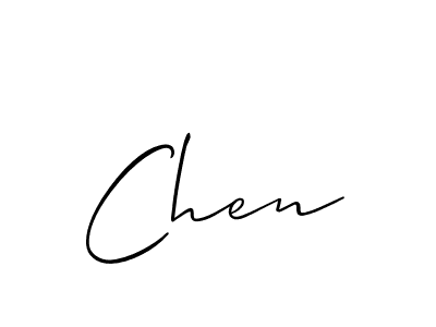 The best way (Allison_Script) to make a short signature is to pick only two or three words in your name. The name Chen include a total of six letters. For converting this name. Chen signature style 2 images and pictures png