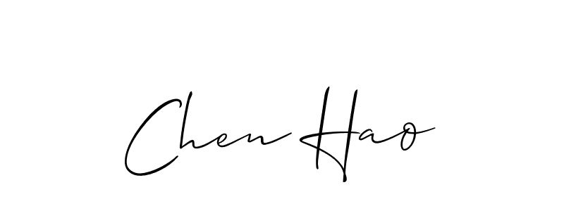 Best and Professional Signature Style for Chen Hao. Allison_Script Best Signature Style Collection. Chen Hao signature style 2 images and pictures png