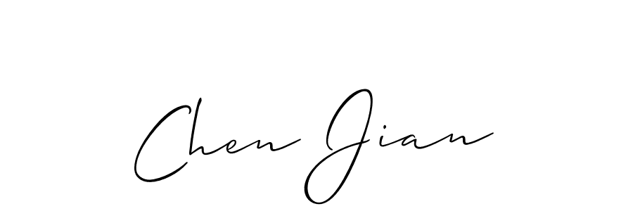 Allison_Script is a professional signature style that is perfect for those who want to add a touch of class to their signature. It is also a great choice for those who want to make their signature more unique. Get Chen Jian name to fancy signature for free. Chen Jian signature style 2 images and pictures png