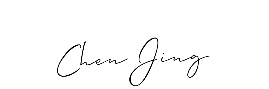 Also we have Chen Jing name is the best signature style. Create professional handwritten signature collection using Allison_Script autograph style. Chen Jing signature style 2 images and pictures png