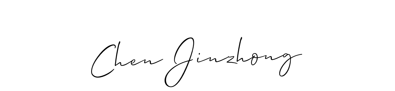 Also we have Chen Jinzhong name is the best signature style. Create professional handwritten signature collection using Allison_Script autograph style. Chen Jinzhong signature style 2 images and pictures png