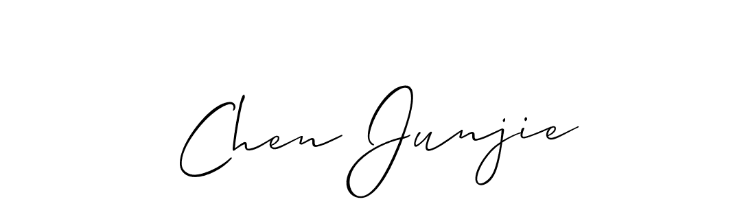 Make a beautiful signature design for name Chen Junjie. With this signature (Allison_Script) style, you can create a handwritten signature for free. Chen Junjie signature style 2 images and pictures png