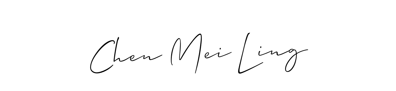 Create a beautiful signature design for name Chen Mei Ling. With this signature (Allison_Script) fonts, you can make a handwritten signature for free. Chen Mei Ling signature style 2 images and pictures png