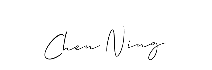 Use a signature maker to create a handwritten signature online. With this signature software, you can design (Allison_Script) your own signature for name Chen Ning. Chen Ning signature style 2 images and pictures png