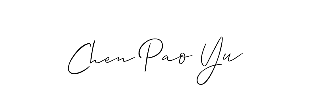 Best and Professional Signature Style for Chen Pao Yu. Allison_Script Best Signature Style Collection. Chen Pao Yu signature style 2 images and pictures png