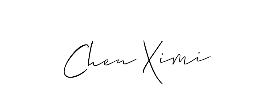 Design your own signature with our free online signature maker. With this signature software, you can create a handwritten (Allison_Script) signature for name Chen Ximi. Chen Ximi signature style 2 images and pictures png