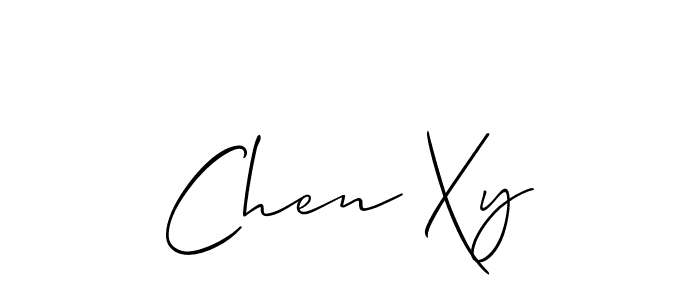 Design your own signature with our free online signature maker. With this signature software, you can create a handwritten (Allison_Script) signature for name Chen Xy. Chen Xy signature style 2 images and pictures png