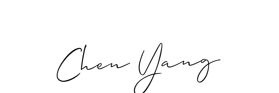 How to make Chen Yang name signature. Use Allison_Script style for creating short signs online. This is the latest handwritten sign. Chen Yang signature style 2 images and pictures png