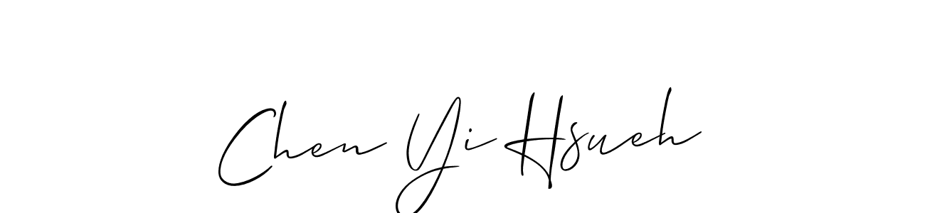 How to make Chen Yi Hsueh signature? Allison_Script is a professional autograph style. Create handwritten signature for Chen Yi Hsueh name. Chen Yi Hsueh signature style 2 images and pictures png