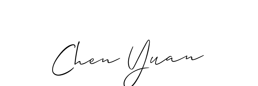 You should practise on your own different ways (Allison_Script) to write your name (Chen Yuan) in signature. don't let someone else do it for you. Chen Yuan signature style 2 images and pictures png