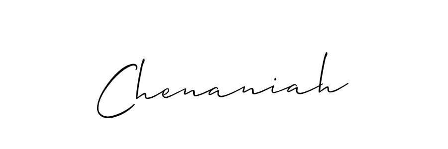 Also we have Chenaniah name is the best signature style. Create professional handwritten signature collection using Allison_Script autograph style. Chenaniah signature style 2 images and pictures png