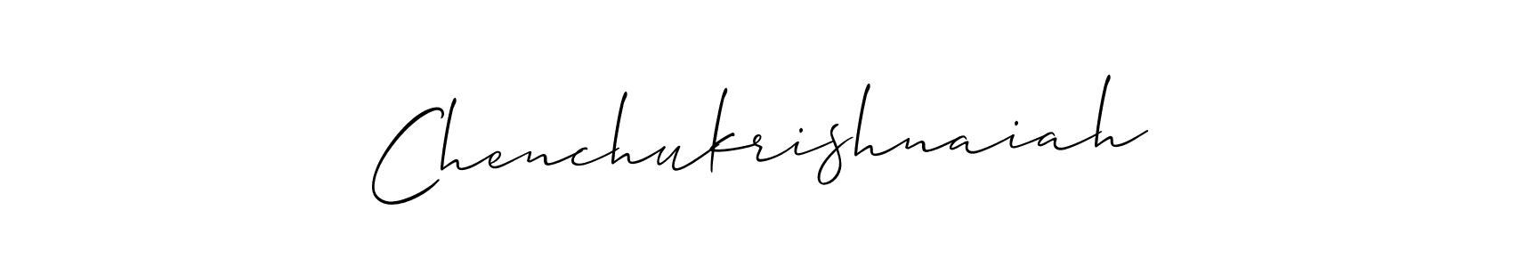 Design your own signature with our free online signature maker. With this signature software, you can create a handwritten (Allison_Script) signature for name Chenchukrishnaiah. Chenchukrishnaiah signature style 2 images and pictures png