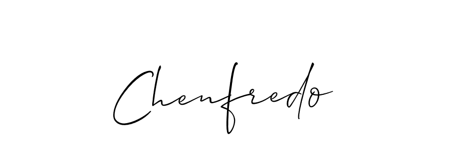 Check out images of Autograph of Chenfredo name. Actor Chenfredo Signature Style. Allison_Script is a professional sign style online. Chenfredo signature style 2 images and pictures png