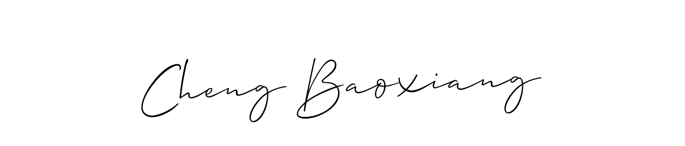 Cheng Baoxiang stylish signature style. Best Handwritten Sign (Allison_Script) for my name. Handwritten Signature Collection Ideas for my name Cheng Baoxiang. Cheng Baoxiang signature style 2 images and pictures png