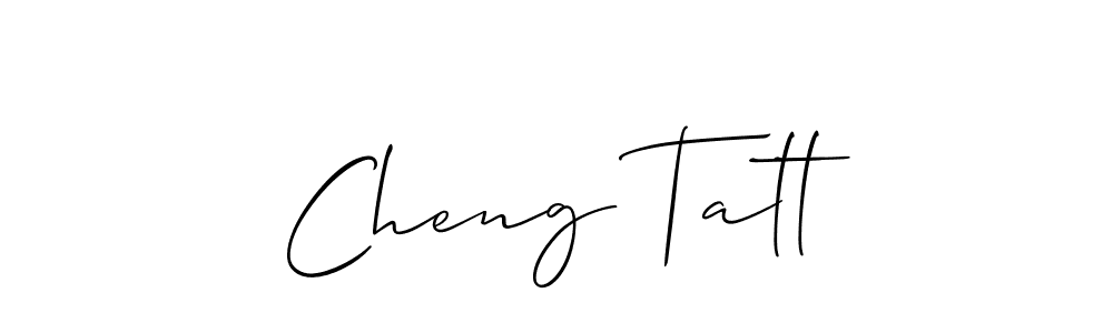 Make a short Cheng Tatt signature style. Manage your documents anywhere anytime using Allison_Script. Create and add eSignatures, submit forms, share and send files easily. Cheng Tatt signature style 2 images and pictures png