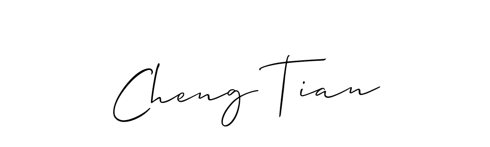 How to make Cheng Tian signature? Allison_Script is a professional autograph style. Create handwritten signature for Cheng Tian name. Cheng Tian signature style 2 images and pictures png