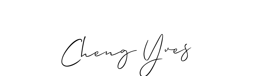 Cheng Yves stylish signature style. Best Handwritten Sign (Allison_Script) for my name. Handwritten Signature Collection Ideas for my name Cheng Yves. Cheng Yves signature style 2 images and pictures png