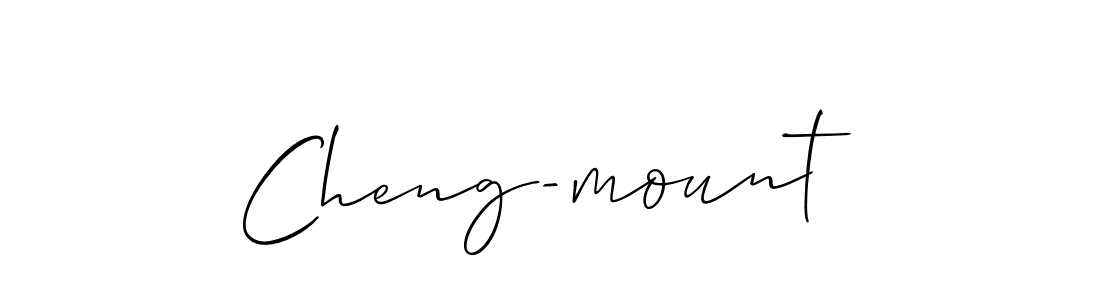 Best and Professional Signature Style for Cheng-mount. Allison_Script Best Signature Style Collection. Cheng-mount signature style 2 images and pictures png