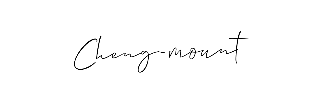 How to make Cheng-mount signature? Allison_Script is a professional autograph style. Create handwritten signature for Cheng-mount name. Cheng-mount signature style 2 images and pictures png