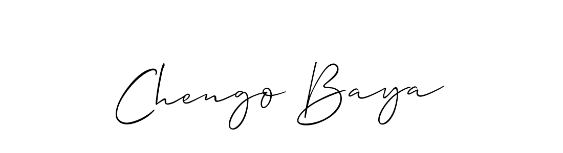 Chengo Baya stylish signature style. Best Handwritten Sign (Allison_Script) for my name. Handwritten Signature Collection Ideas for my name Chengo Baya. Chengo Baya signature style 2 images and pictures png