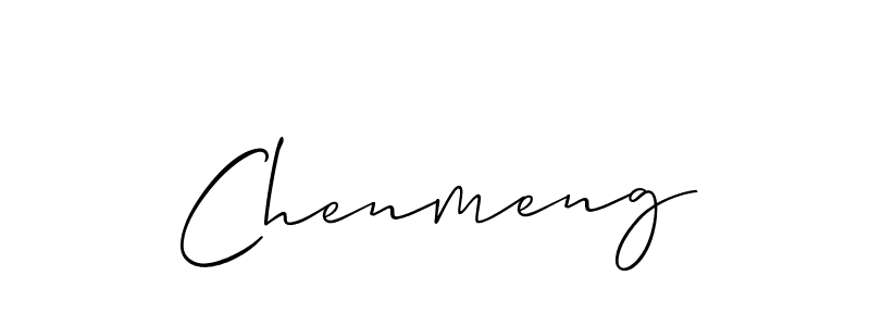 if you are searching for the best signature style for your name Chenmeng. so please give up your signature search. here we have designed multiple signature styles  using Allison_Script. Chenmeng signature style 2 images and pictures png