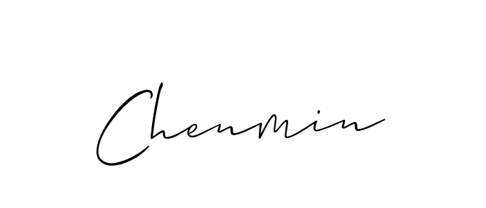 if you are searching for the best signature style for your name Chenmin. so please give up your signature search. here we have designed multiple signature styles  using Allison_Script. Chenmin signature style 2 images and pictures png
