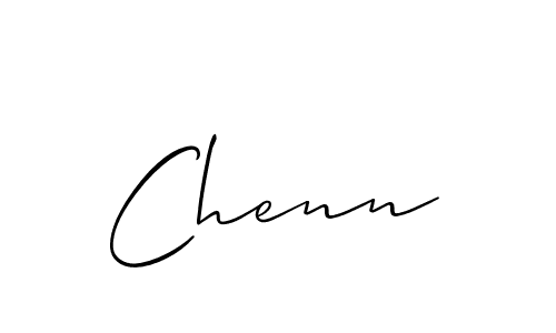 Use a signature maker to create a handwritten signature online. With this signature software, you can design (Allison_Script) your own signature for name Chenn. Chenn signature style 2 images and pictures png