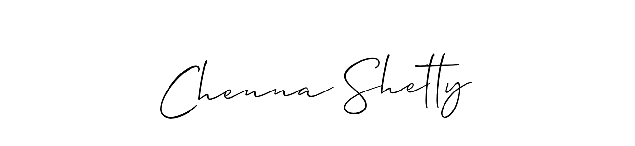 if you are searching for the best signature style for your name Chenna Shetty. so please give up your signature search. here we have designed multiple signature styles  using Allison_Script. Chenna Shetty signature style 2 images and pictures png