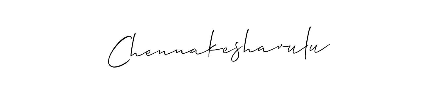 if you are searching for the best signature style for your name Chennakeshavulu. so please give up your signature search. here we have designed multiple signature styles  using Allison_Script. Chennakeshavulu signature style 2 images and pictures png