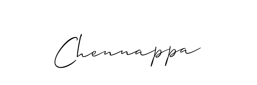 Make a beautiful signature design for name Chennappa. With this signature (Allison_Script) style, you can create a handwritten signature for free. Chennappa signature style 2 images and pictures png