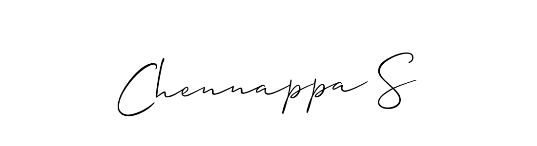 Also You can easily find your signature by using the search form. We will create Chennappa S name handwritten signature images for you free of cost using Allison_Script sign style. Chennappa S signature style 2 images and pictures png