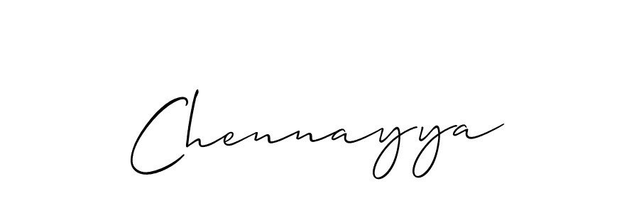 You should practise on your own different ways (Allison_Script) to write your name (Chennayya) in signature. don't let someone else do it for you. Chennayya signature style 2 images and pictures png