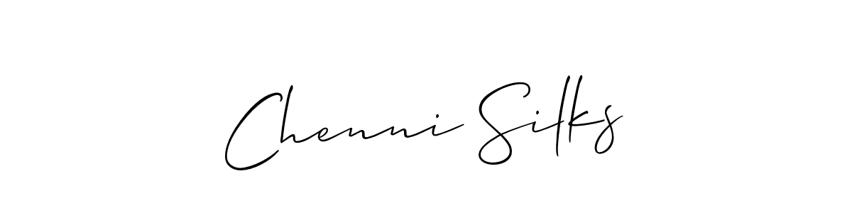 Check out images of Autograph of Chenni Silks name. Actor Chenni Silks Signature Style. Allison_Script is a professional sign style online. Chenni Silks signature style 2 images and pictures png