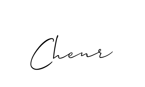 How to make Chenr signature? Allison_Script is a professional autograph style. Create handwritten signature for Chenr name. Chenr signature style 2 images and pictures png