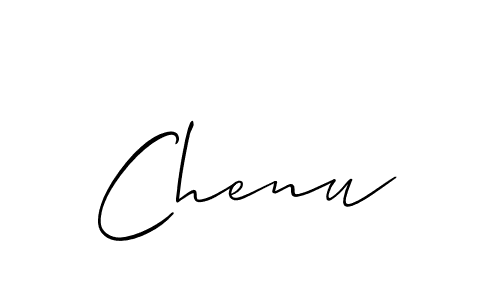 Use a signature maker to create a handwritten signature online. With this signature software, you can design (Allison_Script) your own signature for name Chenu. Chenu signature style 2 images and pictures png