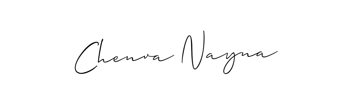 Make a beautiful signature design for name Chenva Nayna. With this signature (Allison_Script) style, you can create a handwritten signature for free. Chenva Nayna signature style 2 images and pictures png