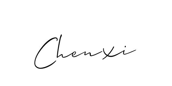 You should practise on your own different ways (Allison_Script) to write your name (Chenxi) in signature. don't let someone else do it for you. Chenxi signature style 2 images and pictures png
