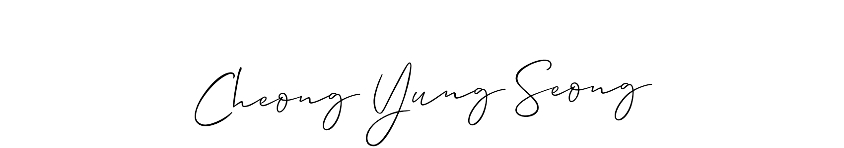Check out images of Autograph of Cheong Yung Seong name. Actor Cheong Yung Seong Signature Style. Allison_Script is a professional sign style online. Cheong Yung Seong signature style 2 images and pictures png