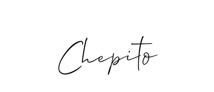 Chepito stylish signature style. Best Handwritten Sign (Allison_Script) for my name. Handwritten Signature Collection Ideas for my name Chepito. Chepito signature style 2 images and pictures png
