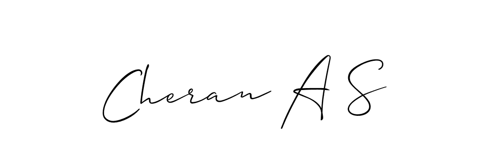How to make Cheran A S signature? Allison_Script is a professional autograph style. Create handwritten signature for Cheran A S name. Cheran A S signature style 2 images and pictures png