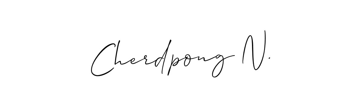 Create a beautiful signature design for name Cherdpong N.. With this signature (Allison_Script) fonts, you can make a handwritten signature for free. Cherdpong N. signature style 2 images and pictures png