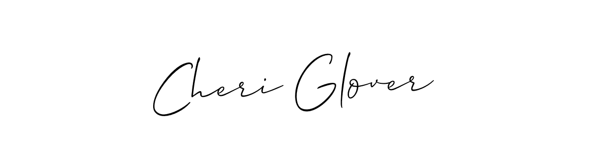 The best way (Allison_Script) to make a short signature is to pick only two or three words in your name. The name Cheri Glover include a total of six letters. For converting this name. Cheri Glover signature style 2 images and pictures png