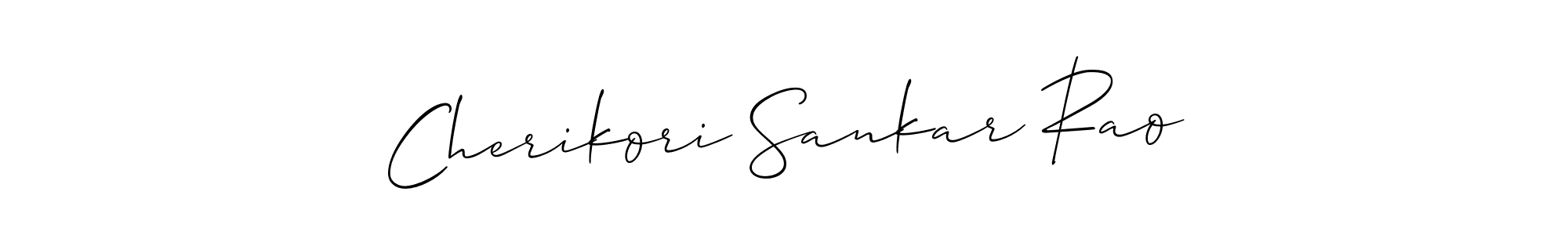 Also You can easily find your signature by using the search form. We will create Cherikori Sankar Rao name handwritten signature images for you free of cost using Allison_Script sign style. Cherikori Sankar Rao signature style 2 images and pictures png