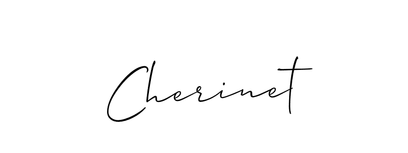 How to make Cherinet signature? Allison_Script is a professional autograph style. Create handwritten signature for Cherinet name. Cherinet signature style 2 images and pictures png
