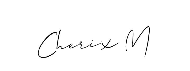 Allison_Script is a professional signature style that is perfect for those who want to add a touch of class to their signature. It is also a great choice for those who want to make their signature more unique. Get Cherix M name to fancy signature for free. Cherix M signature style 2 images and pictures png