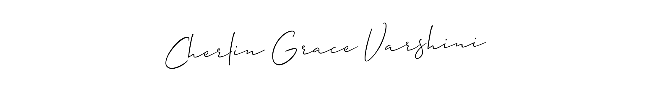 Make a beautiful signature design for name Cherlin Grace Varshini. Use this online signature maker to create a handwritten signature for free. Cherlin Grace Varshini signature style 2 images and pictures png