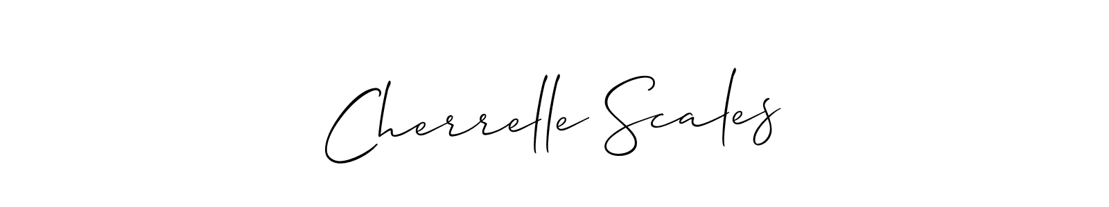 if you are searching for the best signature style for your name Cherrelle Scales. so please give up your signature search. here we have designed multiple signature styles  using Allison_Script. Cherrelle Scales signature style 2 images and pictures png