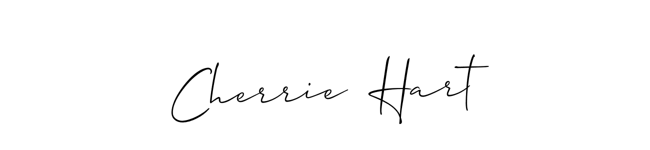 How to make Cherrie  Hart name signature. Use Allison_Script style for creating short signs online. This is the latest handwritten sign. Cherrie  Hart signature style 2 images and pictures png