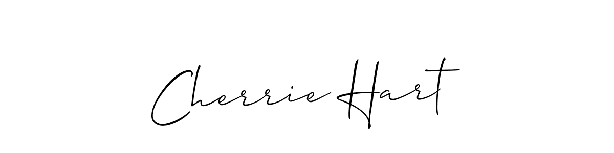 Cherrie Hart stylish signature style. Best Handwritten Sign (Allison_Script) for my name. Handwritten Signature Collection Ideas for my name Cherrie Hart. Cherrie Hart signature style 2 images and pictures png