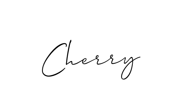 Use a signature maker to create a handwritten signature online. With this signature software, you can design (Allison_Script) your own signature for name Cherry. Cherry signature style 2 images and pictures png
